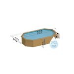 Piscine Woodfirst octogonale allongée 672 x 472 x 146 cm – Image 2
