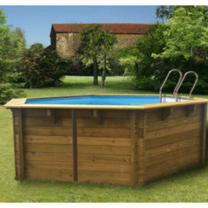 Piscine bois Woodfirst Original hexagonale 400 x 120 cm