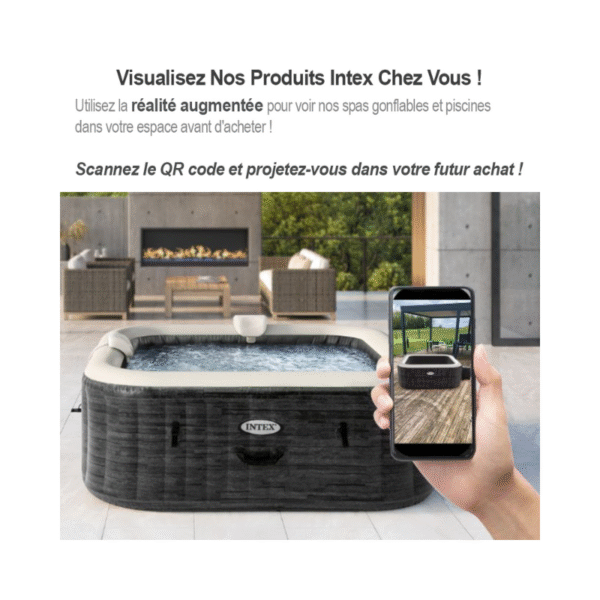 Découvrez la dernière innovation de l'année 2023 ! Le modèle de piscine Graphite iNTEX se présente désormais sous une forme rectangulaire, offrant ainsi un confort de nage accru. Son revêtement en lames de PVC s'intègre harmonieusement à tout environnement extérieur, ajoutant une touche d'élégance à votre espace de vie en plein air. - Dimensions : L x l x h : 4.00 x 3.00 x 1.24 m - Dimensions au sol : L x l : 4.00 x 3.00 m - Dimensions surface de nage : L x l : 3.66 x 2.62 m - Hauteur d'eau : 1.07 m - Capacité : 1.01 m - Débit : 4 m³/h