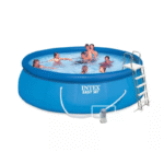 Avec cette piscine Intex, vous allez faire le bonheur de toute la famille ! Vos enfants pourront s'amuser comme des petits fous et vous pourrez nager et vous détendre en toute sérénité. La piscine Intex est très robuste grâce à son liner triple épaisseur. La piscine est livrée avec de nombreux accessoires qui rendront vos baignades plus agréables ! Elle se monte facilement en 15 minutes et pour vous aider vous disposez également d'un DVD d'instructions.