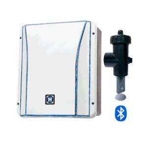 Optez pour la nouvelle génération d'électrolyseur au sel connecté Salt and Swim 2.0 + et pilotez depuis votre Smartphone, la filtration, l'éclairage et la désinfection de l'eau de votre piscine.