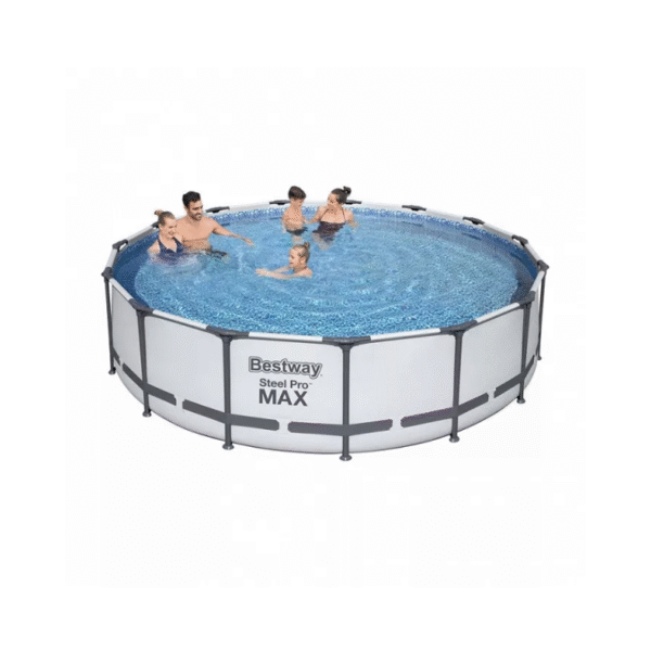 Un kit complet avec grande piscine, échelle et bâche Le kit de Bestway Steel Pro Max comprenant une piscine, une pompe de filtration à cartouche (II), une échelle, une bâche regroupe tous les ingrédients pour un été réussit. Un liner tritech solide et résistant Les piscines de la gamme Steel Pro Max sont d'une grande solidité. Dotées d'une structure métallique inoxydable, elles sont habillées d'un liner fabriqué en tritech. C'est un matériau qui est constitué de trois couches : une couche de polyester et 2 couches de PVC très solides. Ces trois couches participent à la longévité du bassin et la grande épaisseur du liner lui apporte une grande robustesse.