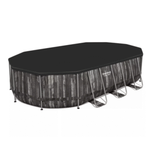 Profitez d'un beau design en bois avec votre piscine Power Steel Le kit de piscine ovale tubulaire Power Steel bois rustique de Bestway saura à coup sûr vous rendre heureux et vous fera passer des moments de baignades inoubliables avec votre famille, vos amis ou avec qui vous le souhaitez. D'une belle taille (6,10 m de longueur, 3,66 m de largeur et 1,22 m de hauteur), ce bassin atypique pourra accueillir de nombreuses personnes et vous pourrez aisément en faire profiter vos proches. La forme ovale rend le bassin plus compact donc il utilise moins d'espace pour l'installation et moins d'eau. Munie de son joli effet bois qui se fondra parfaitement dans votre jardin, cette piscine séduit aussi par son liner bleu original qui laisse apparaître une belle mosaïque.