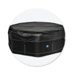 Voici le spa gonflable PYTHON, conçu par NetSpa, il possède un design octogonale. Idéal pour 5 personnes. Son habillage en similicuir noir mat au motif croco recouvrant l'extérieur, cela ajoute une touche d'élégance et de design à votre spa.